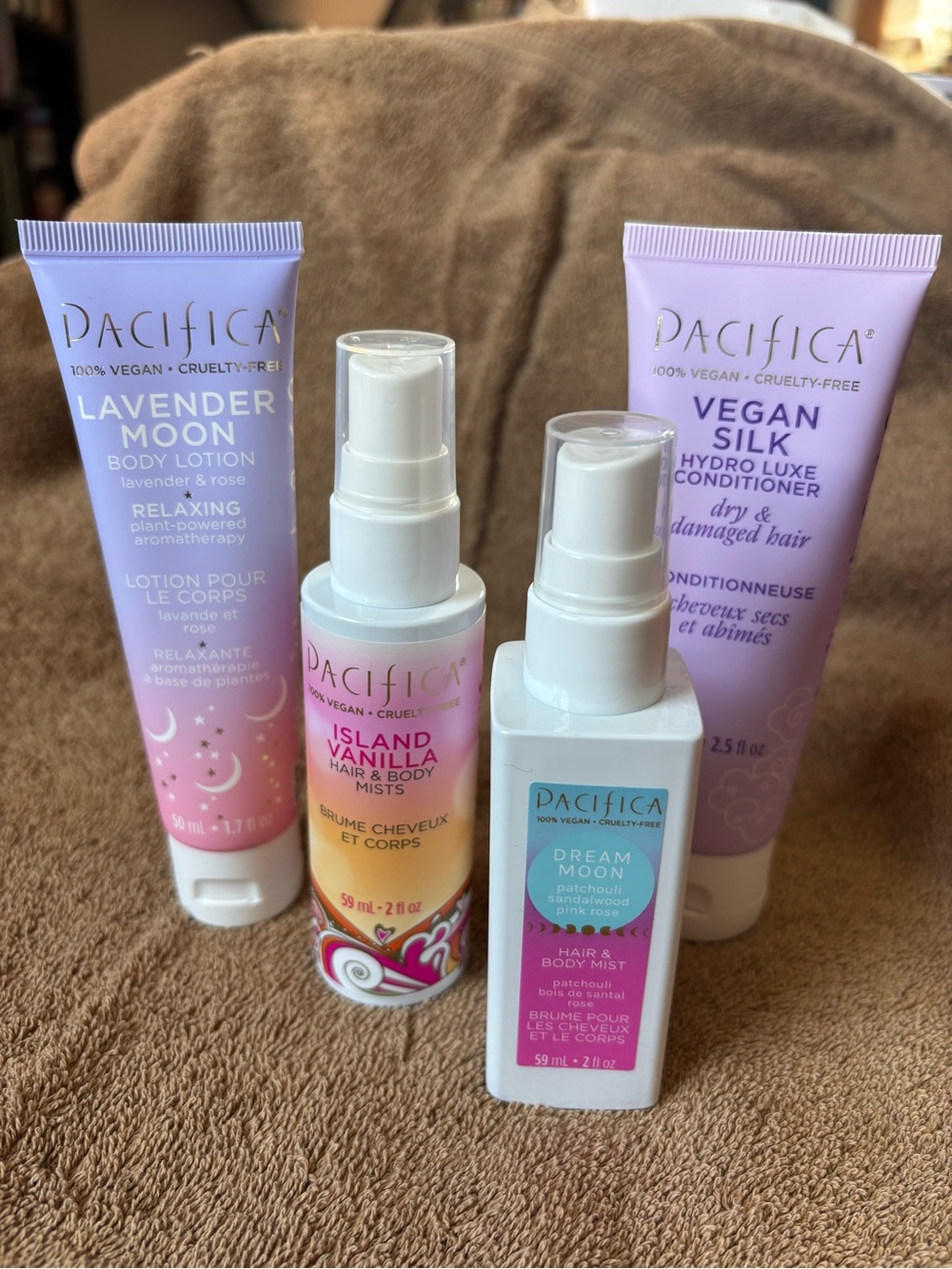 Pacifica Vegan Hair & Body Care Bundle Set + Free Gift!